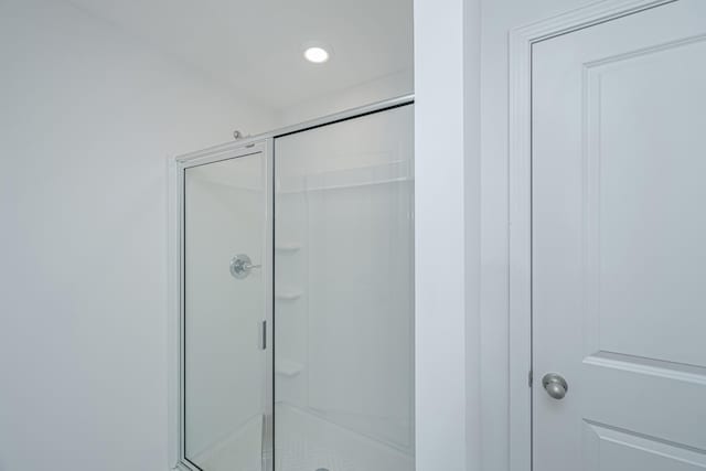 bathroom with walk in shower