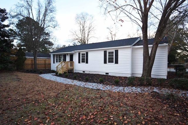 view of front of property