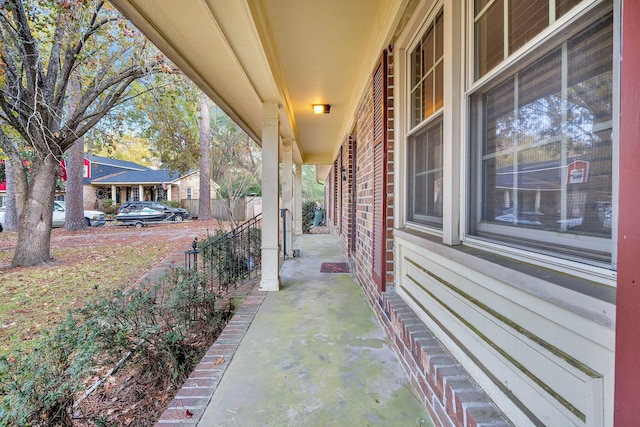 view of patio / terrace featuring covered porch