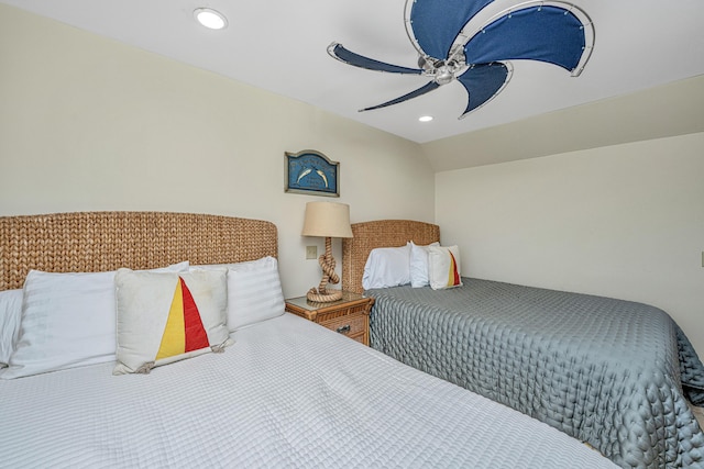 3701 Docksite Rd Unit 220, Edisto Island, SC 29438 - bedroom featuring recessed lighting and a ceiling fan
