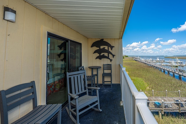 3701 Docksite Rd Unit 220, Edisto Island, SC 29438 - balcony featuring a water view