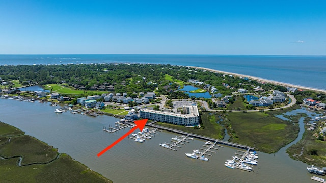3701 Docksite Rd Unit 220, Edisto Island, SC 29438 - drone / aerial view of a large body of water