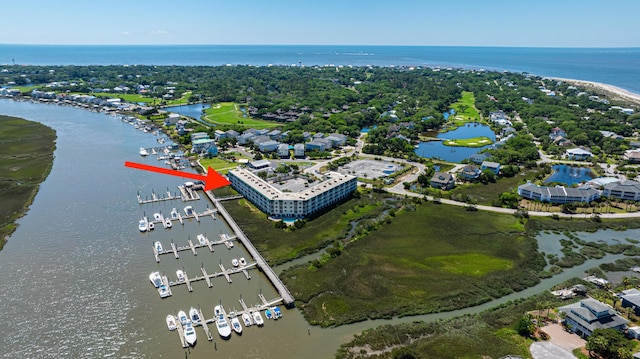 3701 Docksite Rd Unit 220, Edisto Island, SC 29438 - aerial view of a nearby body of water