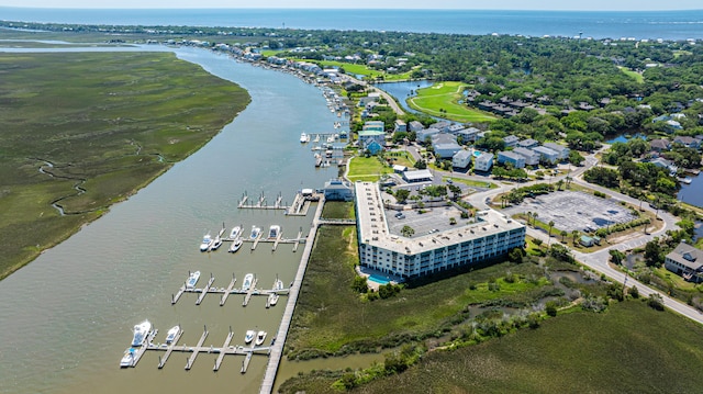 3701 Docksite Rd Unit 220, Edisto Island, SC 29438 - drone / aerial view of a large body of water
