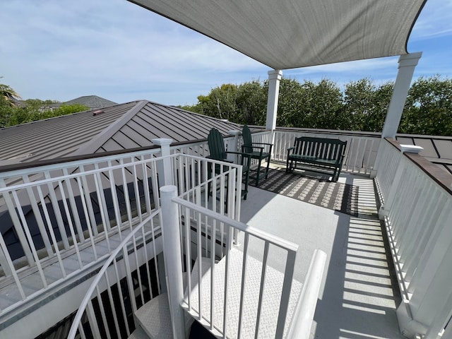 view of balcony