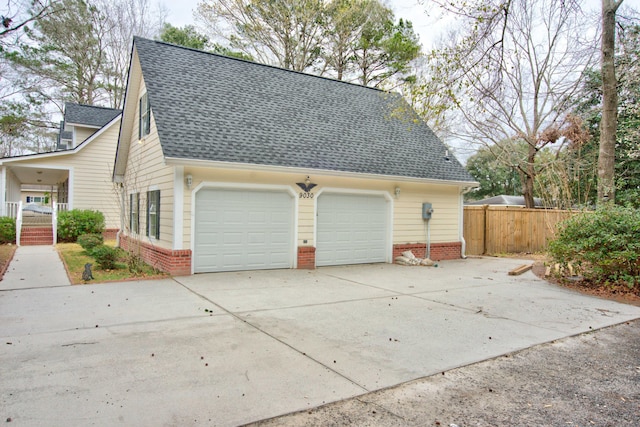 exterior space featuring fence