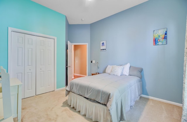5406 E Crosland Ct, North Charleston, SC 29420 - bedroom featuring light colored carpet and a closet