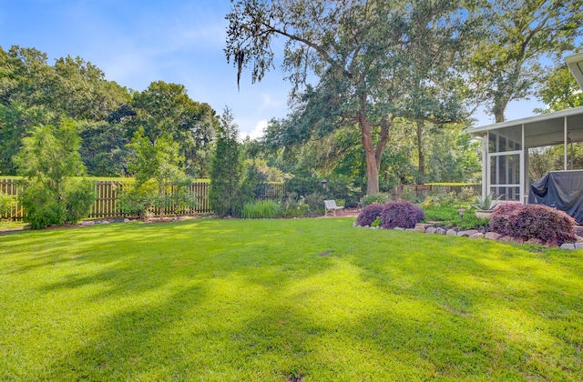 5406 E Crosland Ct, North Charleston, SC 29420 - view of yard with a sunroom