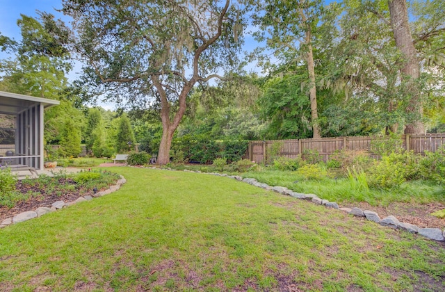5406 E Crosland Ct, North Charleston, SC 29420 - view of yard featuring a sunroom