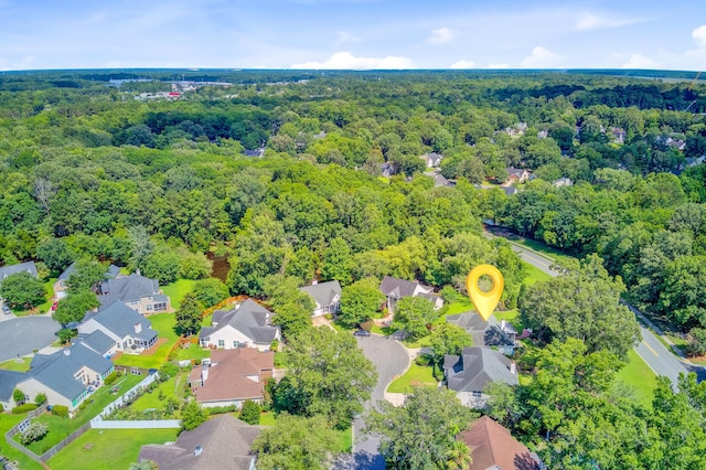 5406 E Crosland Ct, North Charleston, SC 29420 - aerial view of residential area with a forest