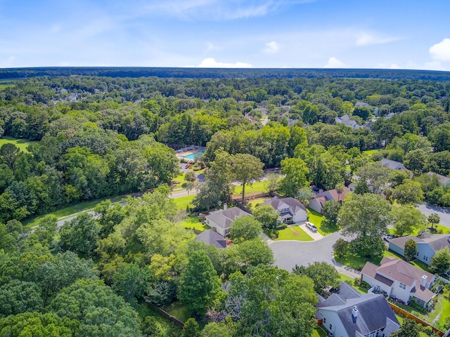 5406 E Crosland Ct, North Charleston, SC 29420 - aerial perspective of suburban area featuring a heavily wooded area