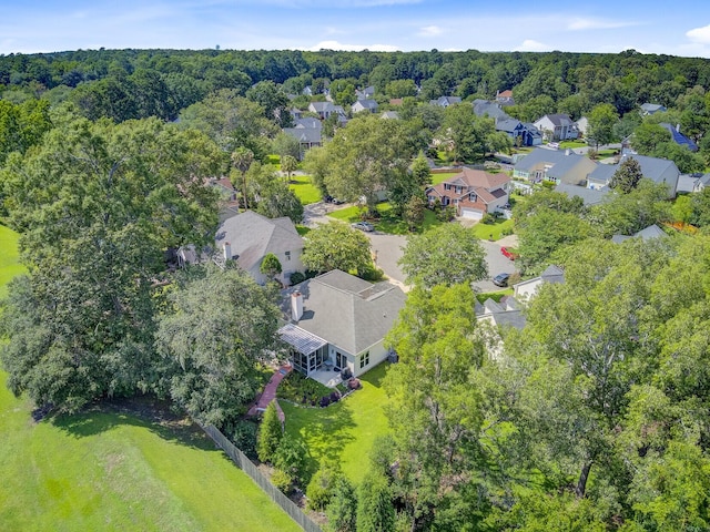 5406 E Crosland Ct, North Charleston, SC 29420 - aerial perspective of suburban area with a heavily wooded area