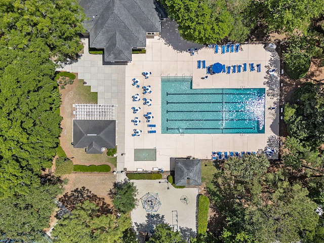 drone / aerial view