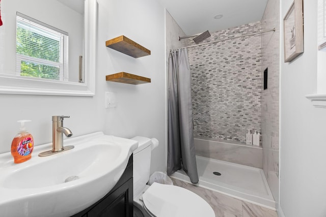 8767 Auburn Dr, North Charleston, SC 29406 - full bathroom featuring a stall shower and vanity