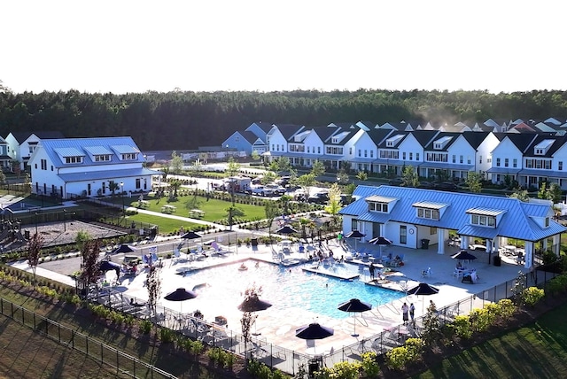1219 Homecoming Blvd Unit Cc1-27, Ravenel, SC 29470 - bird's eye view of a pool