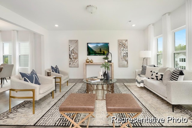 1219 Homecoming Blvd Unit Cc1-27, Ravenel, SC 29470 - living room with wood finished floors and recessed lighting