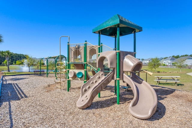 view of community jungle gym