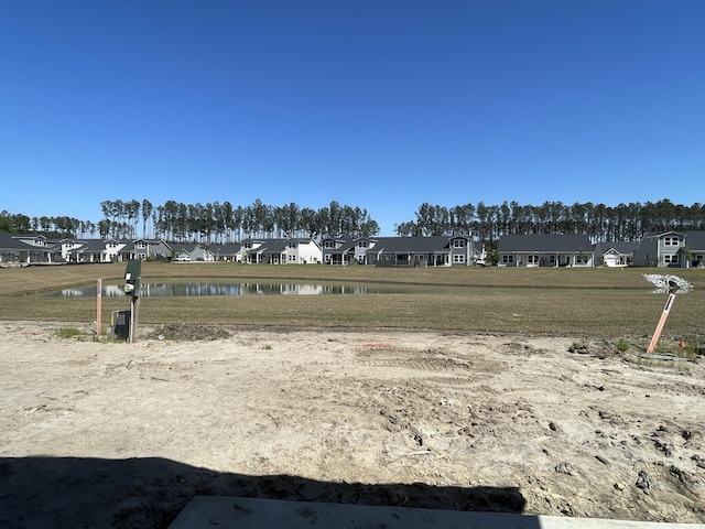 view of property's community featuring a water view and a residential view