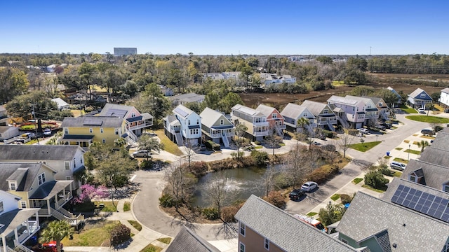 drone / aerial view featuring a residential view