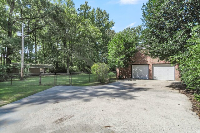 exterior space with a gate and fence