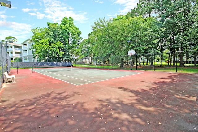 view of sport court