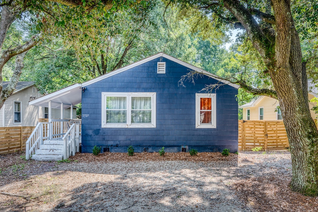 view of bungalow-style home