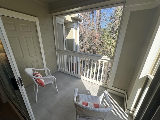 view of balcony