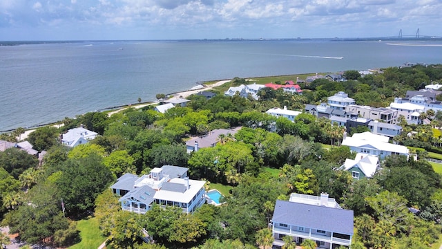 932 Middle St, Sullivans Island, SC 29482 - aerial view of residential area featuring a large body of water