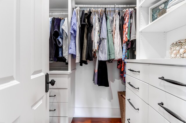 932 Middle St, Sullivans Island, SC 29482 - walk in closet featuring wood finished floors