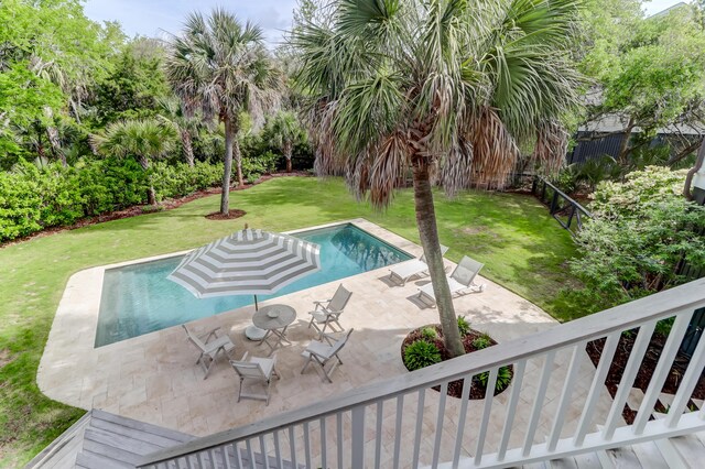 932 Middle St, Sullivans Island, SC 29482 - outdoor pool with a patio