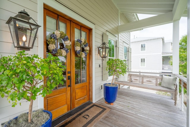 1809 Rushland Grove Ln, Johns Island, SC 29455 - entrance to property with french doors and covered porch