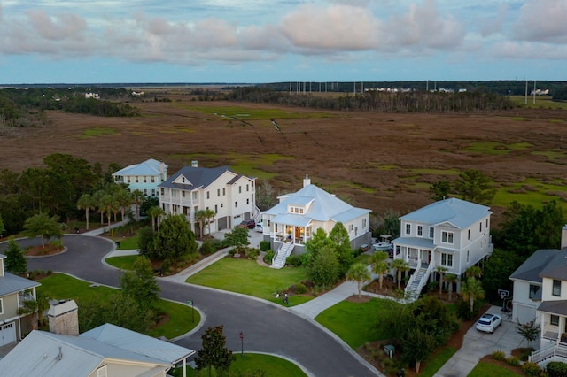 1809 Rushland Grove Ln, Johns Island, SC 29455 - aerial view of sparsely populated area featuring nearby suburban area