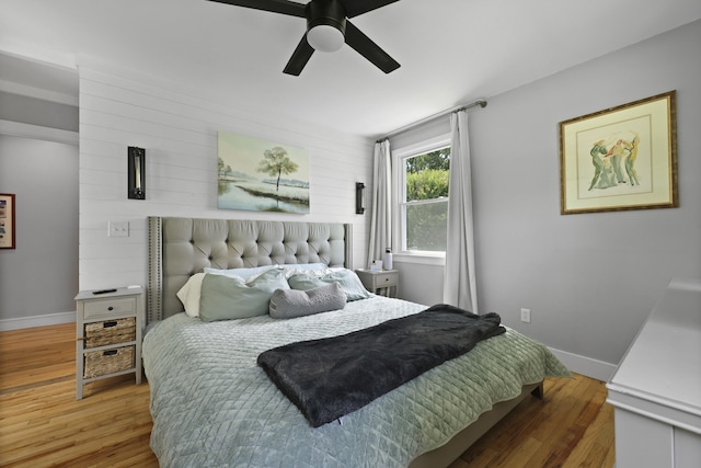 2605 Mona Ave, Charleston, SC 29414 - bedroom featuring wood finished floors, baseboards, and a ceiling fan