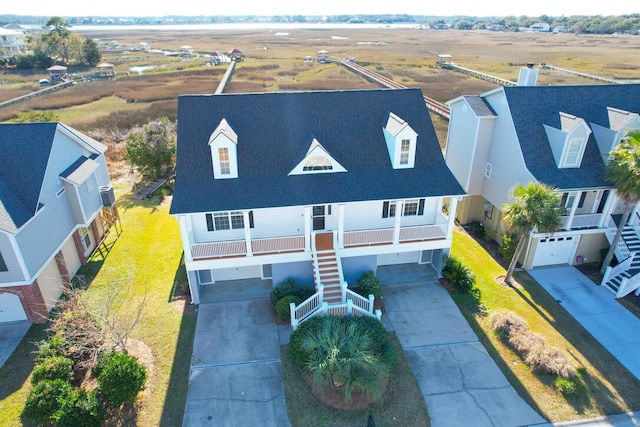 bird's eye view featuring a rural view