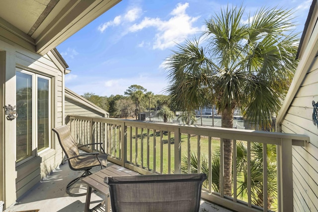 view of balcony