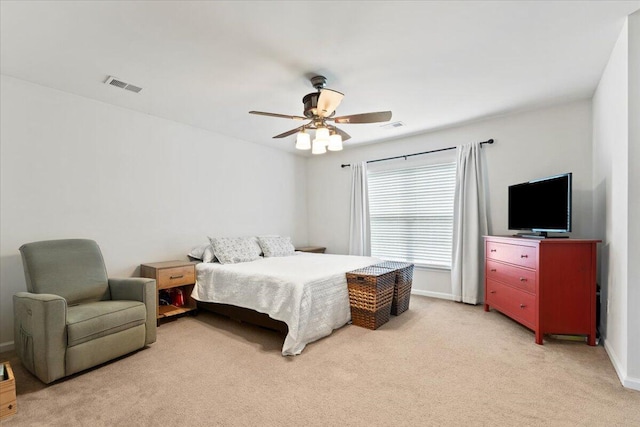 1170 Deerberry Rd, Hanahan, SC 29410 - bedroom featuring light colored carpet, a ceiling fan, and baseboards