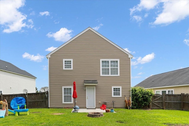 1170 Deerberry Rd, Hanahan, SC 29410 - rear view of house featuring an outdoor fire pit