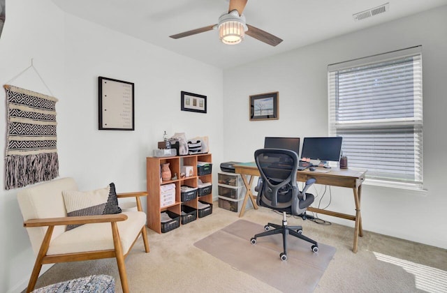 100 Runnels Cv, Summerville, SC 29485 - carpeted office with ceiling fan and baseboards