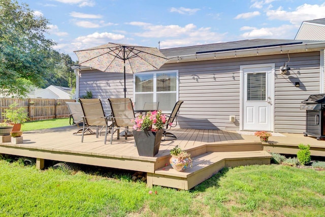 100 Runnels Cv, Summerville, SC 29485 - wooden deck featuring outdoor dining space