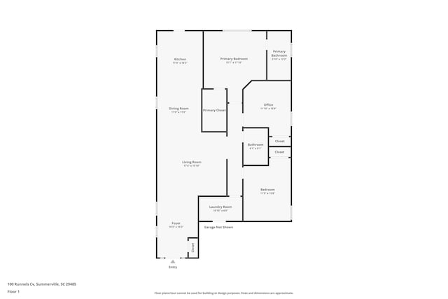 100 Runnels Cv, Summerville, SC 29485 - property floor plan