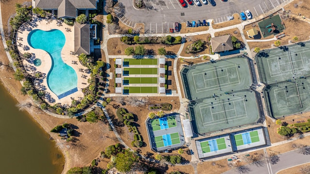 birds eye view of property