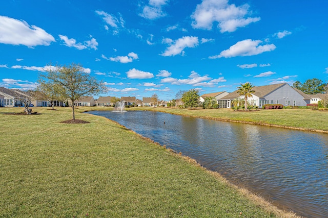 water view with a residential view