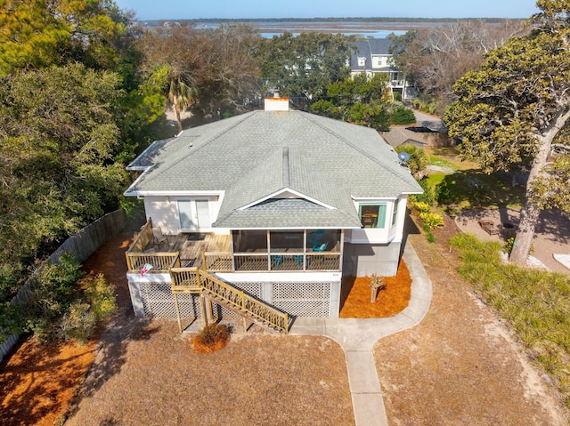 birds eye view of property