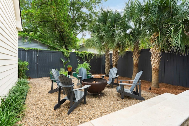 509 Klein St, Mount Pleasant, SC 29464 - fenced backyard with an outdoor fire pit