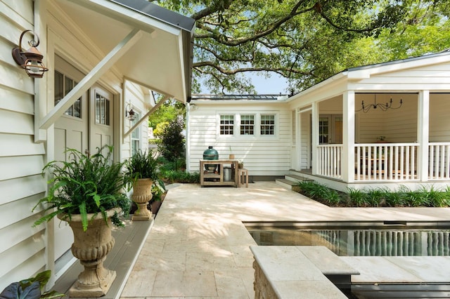 509 Klein St, Mount Pleasant, SC 29464 - covered porch featuring a patio