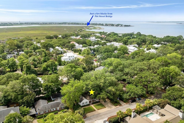 509 Klein St, Mount Pleasant, SC 29464 - aerial view of residential area featuring a nearby body of water