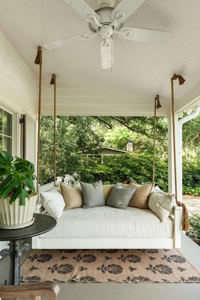 509 Klein St, Mount Pleasant, SC 29464 - sunroom / solarium with a ceiling fan
