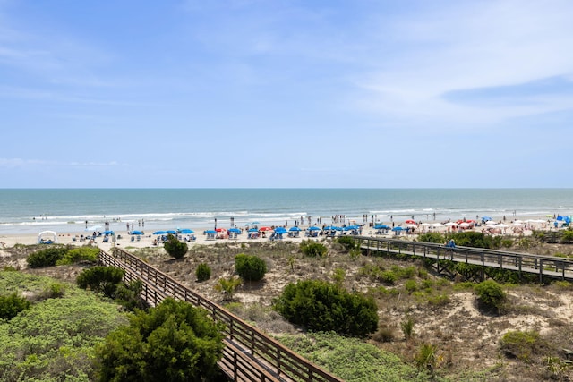 water view with a beach view