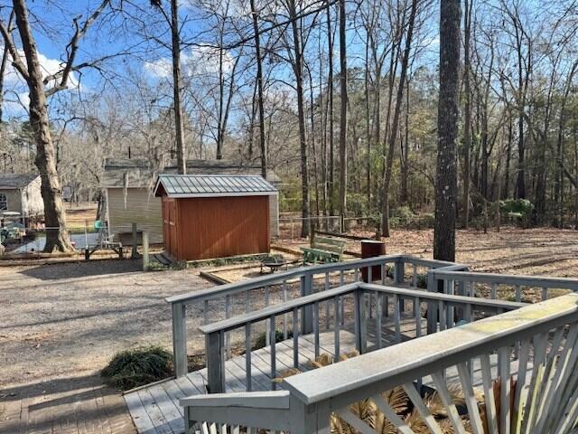 1089 Charles Dr, Manning, SC 29102 - view of wooden deck