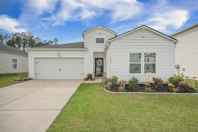 293 Firewheel Ct, Summerville, SC 29486 - view of front facade featuring a garage, a front yard, and concrete driveway
